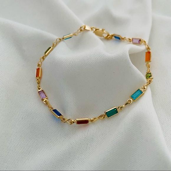 Multicolor Crystal Bracelet - Picture 10 of 14